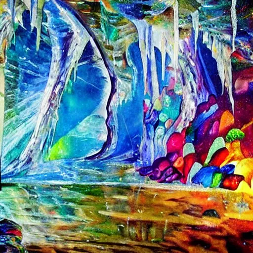 Image similar to Crystal Cave 🎨🖌️