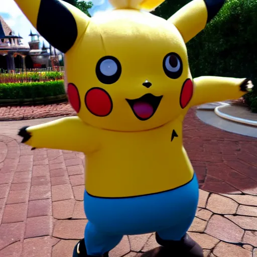 Prompt: pikachu in disney luca