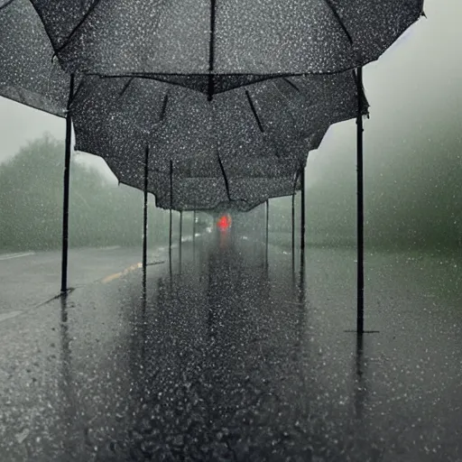 Prompt: a perfect photo of rain. Behance