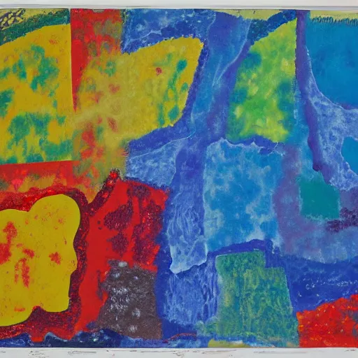 Image similar to i blind from the light when notorious blizzard is raging by beauford delaney