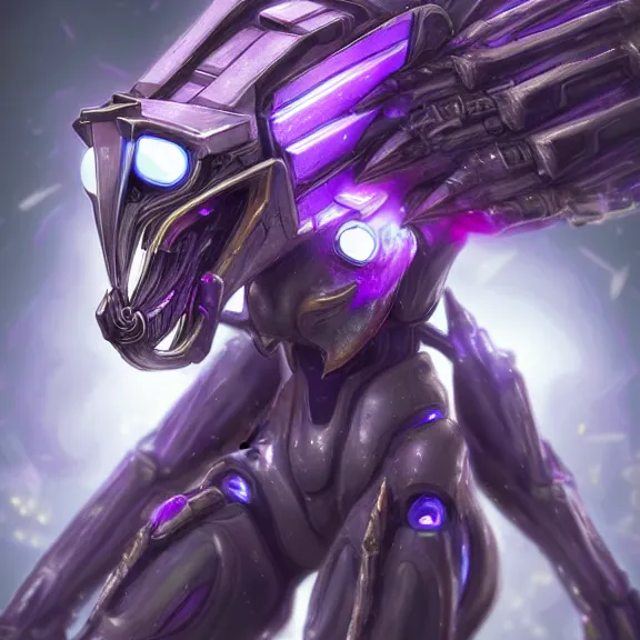 Image similar to extremely detailed mawshot of a giant beautiful stunning goddess anthropomorphic hot robot mecha female dragon, silver sharp streamlined armor, detailed hot maw, glowing Purple LED eyes, standing elegantly, eating and swallowing a tiny human, food pov, micro pov, vore art, dragon art, warframe fanart, Destiny fanart, macro art, furry art, furaffinity, DeviantArt, Eka's Portal, G6