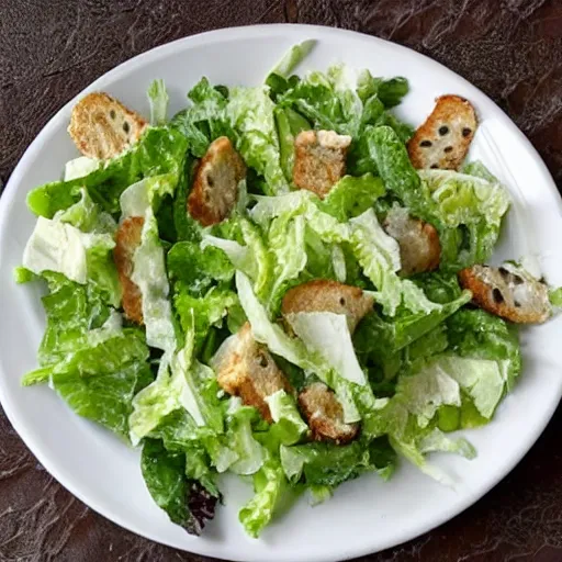 Prompt: caesar as salad