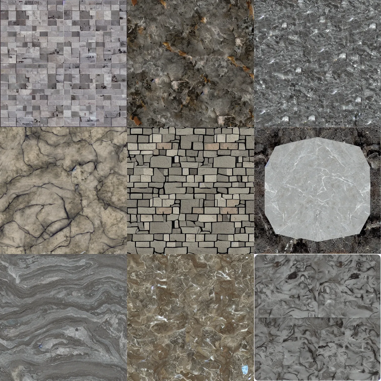 Prompt: marble stone texture, video game texture