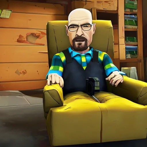 Prompt: Walter White in fornite