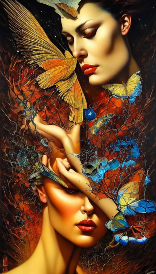 Image similar to the two complementary forces that make up all aspects and phenomena of life, by Karol Bak