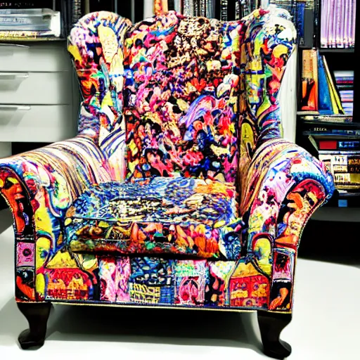 Image similar to an award winning maximalist chair