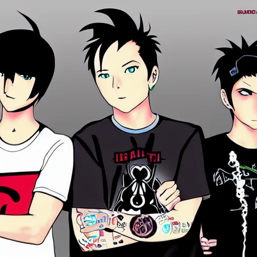 Prompt: blink - 1 8 2 anime style,