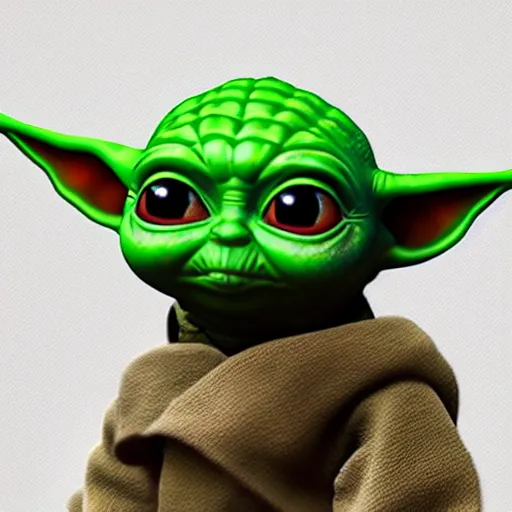Prompt: baby yoda, unreal engine, occlusion