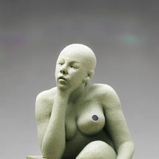 Image similar to ” sculpture by roland boren, photo kodak lens, depth of field ”