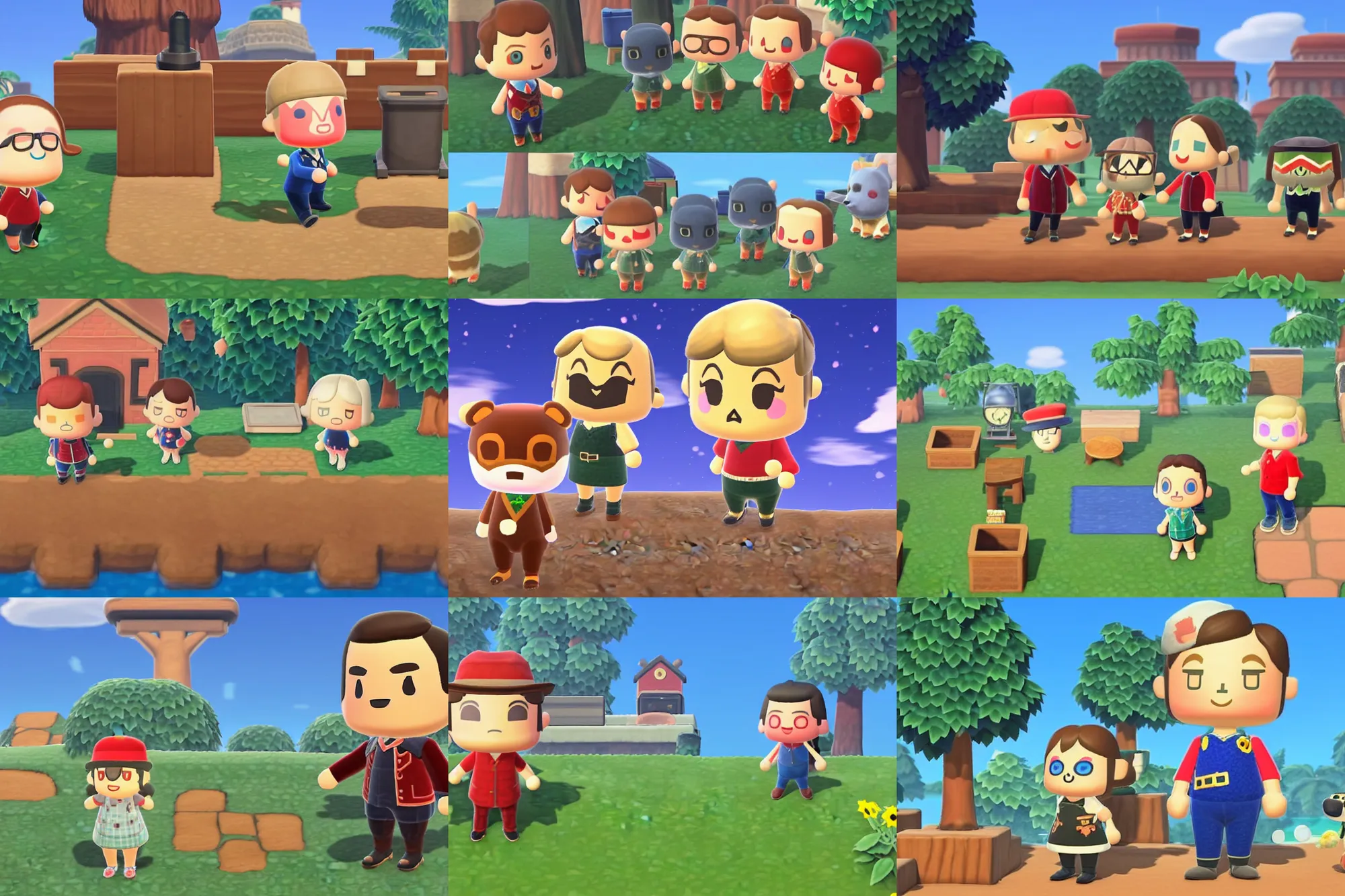 Prompt: henry cavill in animal crossing