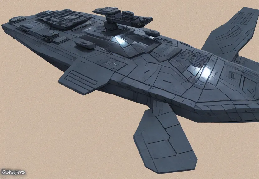 Prompt: a spaceship cruiser battleship inspired by sulaco, star destroyer, ilm