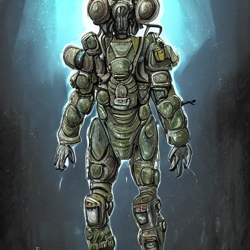 Prompt: a soldier with an armour made out of cicadas, scifi, biopunk, digital painting