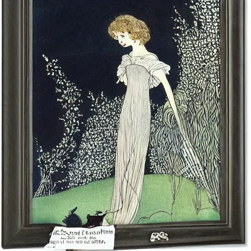 Prompt: A character by Ida Rentoul Outhwaite