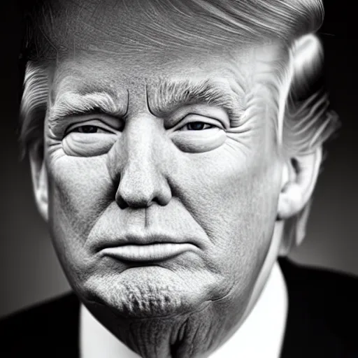 Prompt: Donald trump, close up, portrait photography