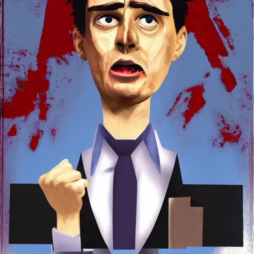 Image similar to Stanley from The Stanley Parable as The American Psycho