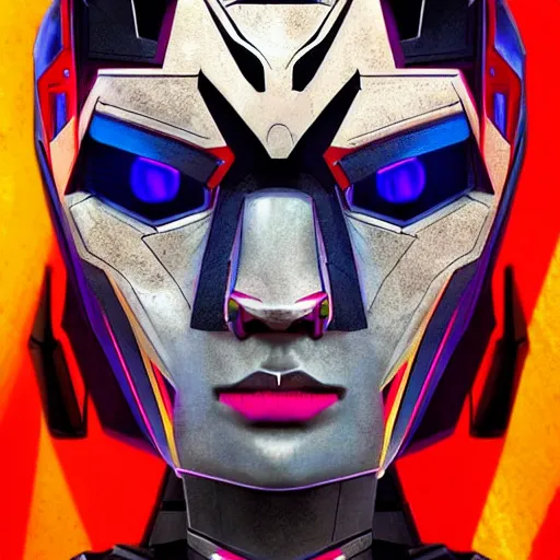 Prompt: symmetry!! a female transformer with high cheekbones, asian eyes!! very symmetrical face, cybernetic and highly detailed, by steven zavala, by matt tkocz, by shane baxley, transformers cinematic universe, pinterest, deviantart, artstation _ h 7 5 0