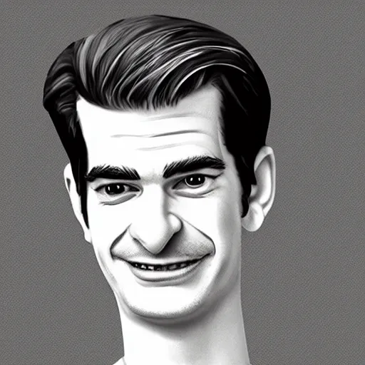 Image similar to andrew garfield caricature