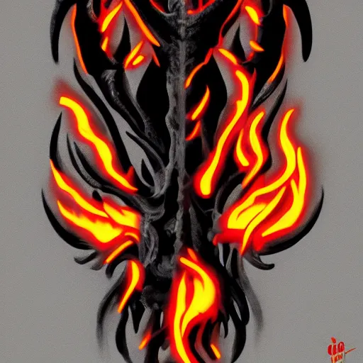 Prompt: flame atronach black dragon skull bone in neon on a black color scheme with fluorescent fire, in the graphic style of Patrick Gleason, detailed art, trending on Artstation, sharp focus, Beautiful comic art