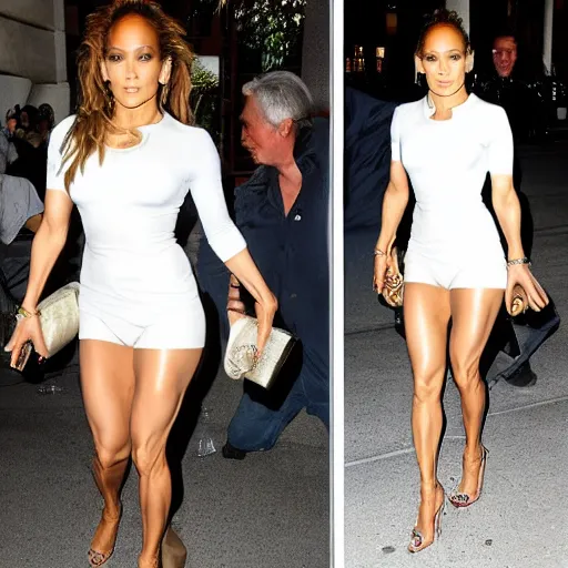 Image similar to jennifer lopez showing off her legs