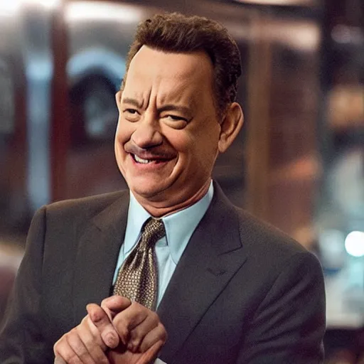 Image similar to Tom hanks as Tony stark