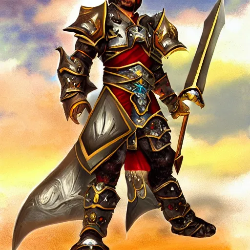 Image similar to !dream warrior of sun, full armor