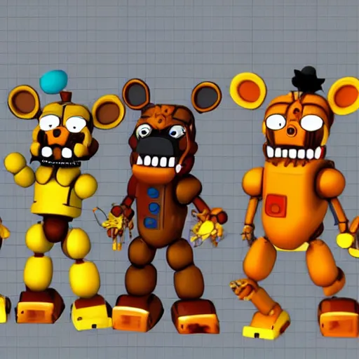 Prompt: fnaf animatronic dancing