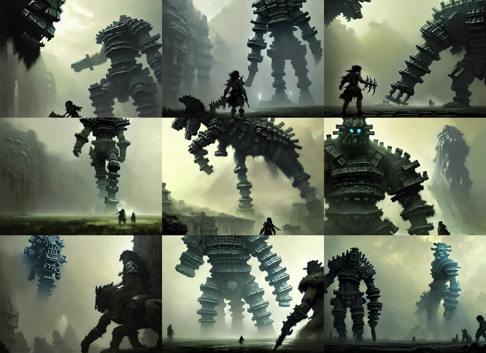 Shadow of the Colossus AI Art Style - Exploring Majestic Shadows