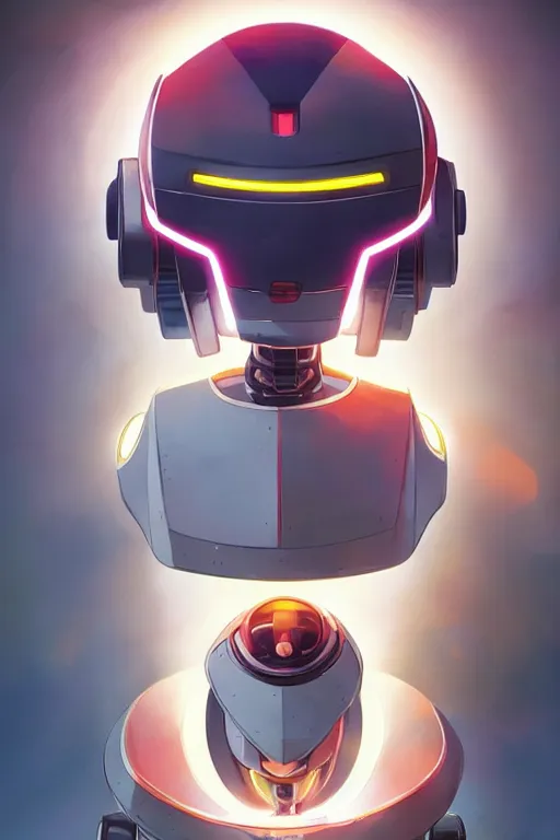 Image similar to metabots medabots medarotto medarot robot minimalist comics helmet mask neon cybereye, behance hd by jesper ejsing, by rhads, makoto shinkai and lois van baarle, ilya kuvshinov, rossdraws global illumination ray tracing hdr radiating a glowing aura