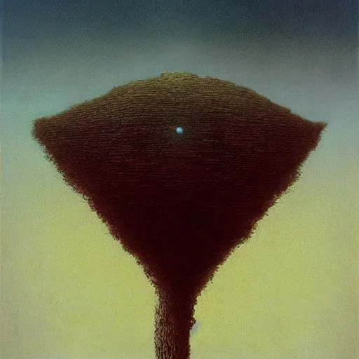 Prompt: a surrealist painting by zdzislaw beksinski, cgsociety, pop surrealism, surrealist, dystopian art, cosmic horror