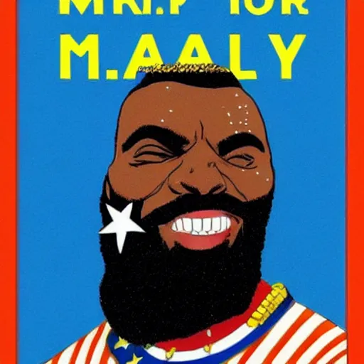 Image similar to Mr. T as president of the galaxy