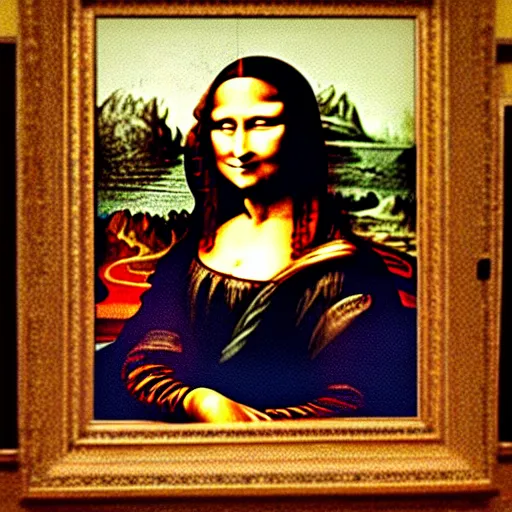 Prompt: upside down mona lisa