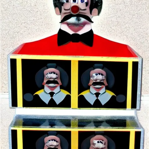 Prompt: police mugshots of mr monopoly, hyperrealistic, photo,