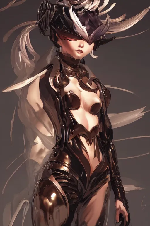 Image similar to human android in a blade and soul spinoff artbook rendered by the artist Hyung tae Kim, Jiyun Chae, Lê Long, Joe Madureira, trending on Artstation by Hyung tae Kim, artbook, Stanley Artgerm Lau, WLOP, Rossdraws , James Gurney