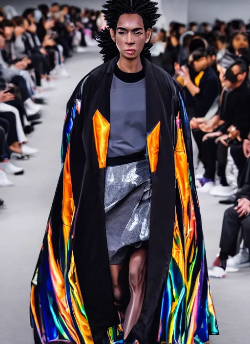 Image similar to hyperrealistic and heavy detailed balenciaga runway show of dragon ball z, leica sl 2 5 0 mm, vivid color, high quality, high textured, real life