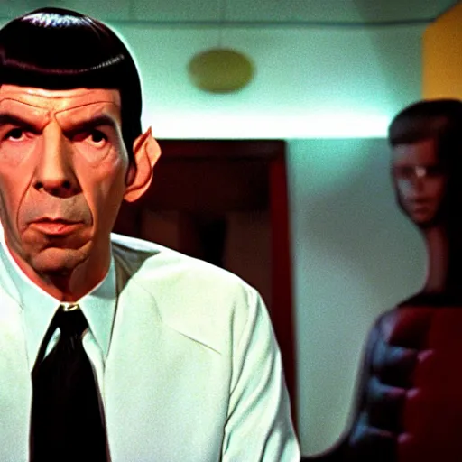 Prompt: mr spock in pulp fiction , 1997