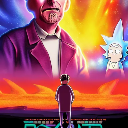 Image similar to rick and morty in the movie poster for blade runner 2 0 4 9 photorealistic 8 k