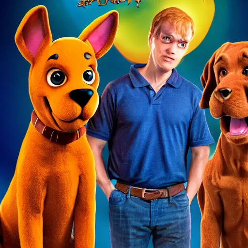 a pup named scooby doo, live action remake, 3 5 mm, Stable Diffusion