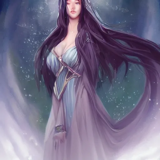 Image similar to Luthien in the style of WLOP