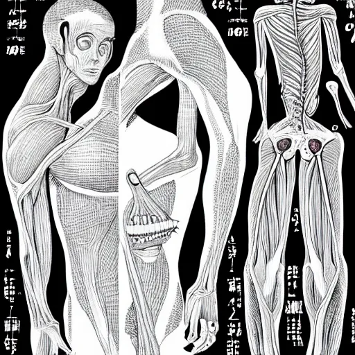 Image similar to human anatomy by junji ito