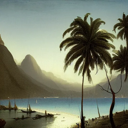 Image similar to rio de janeiro painted by raphael lacoste