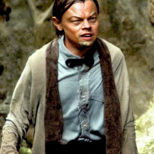 Image similar to leonardo dicaprio as gollum