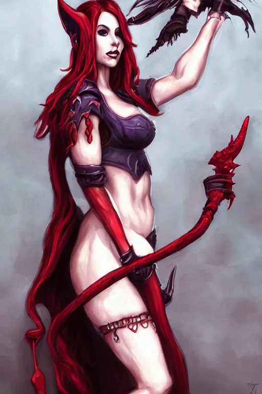 Prompt: lilith from diablo IV by loish