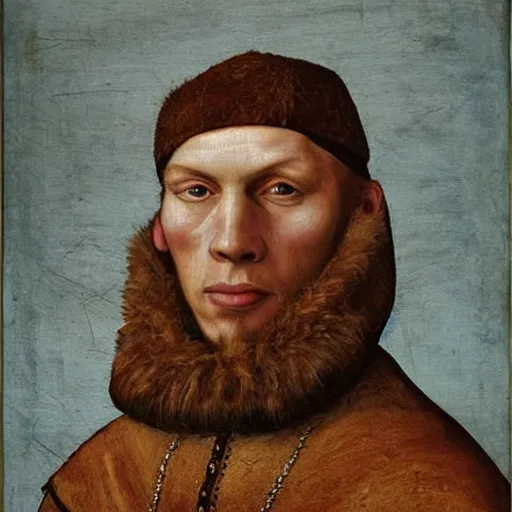 Image similar to A 15th century medieval renaissance oil painting of Jerma985, portrait of Jerma985, grainy, realistic, very realistic, hyperrealistic, highly detailed, very detailed, extremely detailed, very neat, very epic, very cool, detailed, trending on artstation