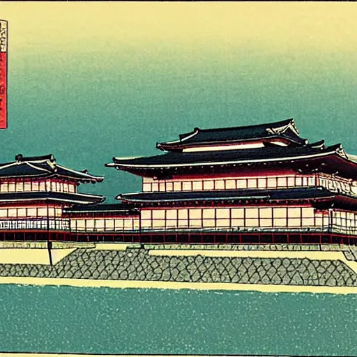 Image similar to the Imperial Palace,Hasui Kawase