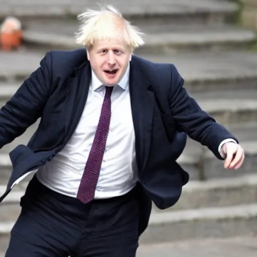 Image similar to photo of Boris Johnson dancing