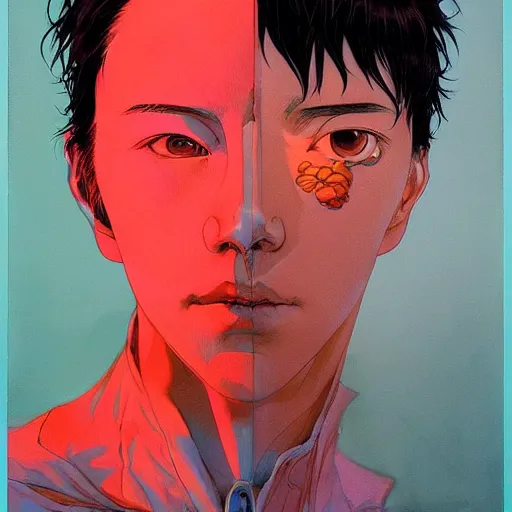 Image similar to prompt : citizen portrait soft light painted by james jean and katsuhiro otomo and erik jones, inspired by akira anime, smooth face feature, intricate oil painting, high detail illustration, sharp high detail, manga and anime 1 9 9 9