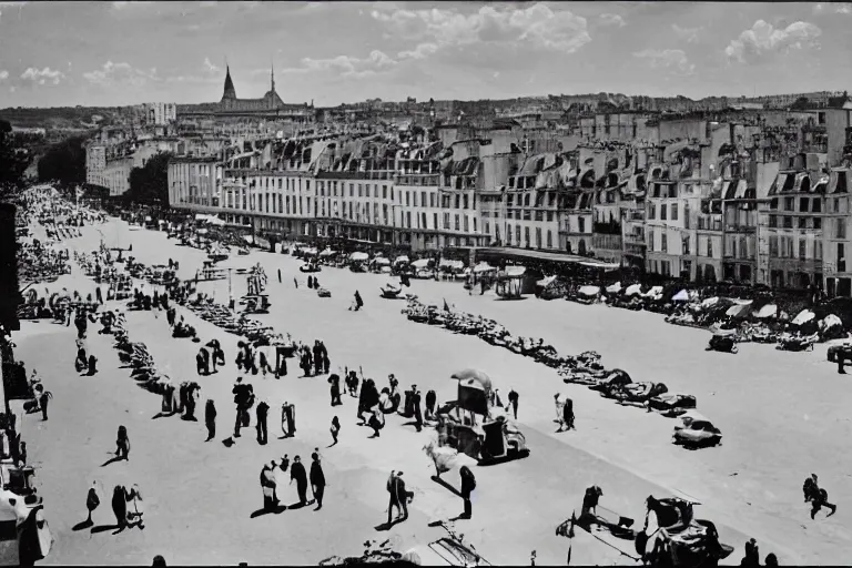 Image similar to a wide shot of 1950 France