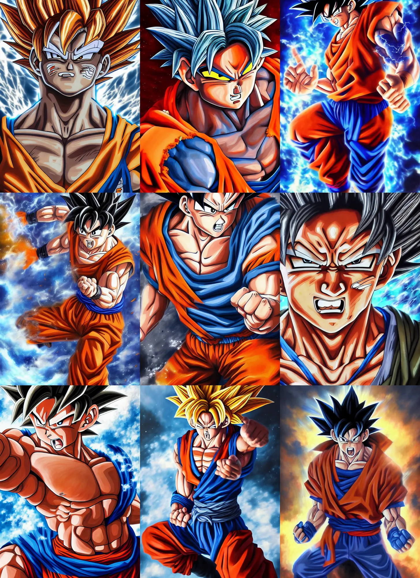Goku in all forms