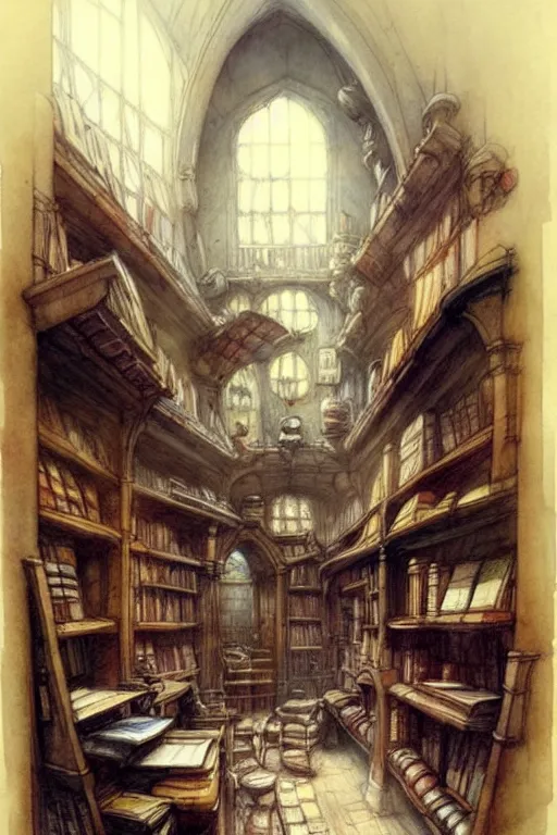 fantasy wizards library interior scene. | Stable Diffusion | OpenArt