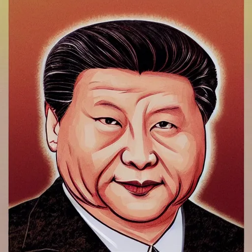 Prompt: portrait of Xi Jinping in the style of Anime